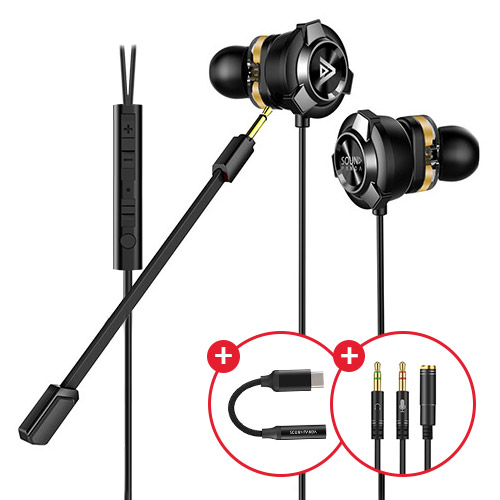 게이밍 이어폰 SPE-G9 + Y잭 + C타입 젠더 set, 블랙 + Y잭 + C타입, SPE-G9 44,300원