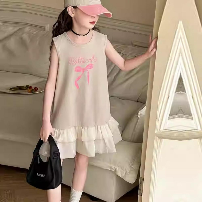 해피유통 아동 민소매 사랑스러운 리본 원피스 상큼한 층층 치마 디자인디자인14세 이상 24,140원