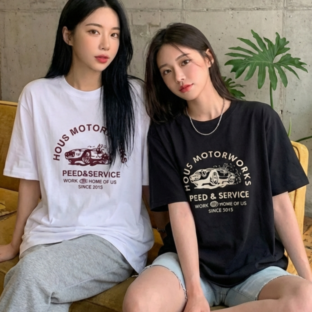 쁘띠엘라 루즈핏 반팔티 레터링 신축성 티셔츠 1+1 19,800원