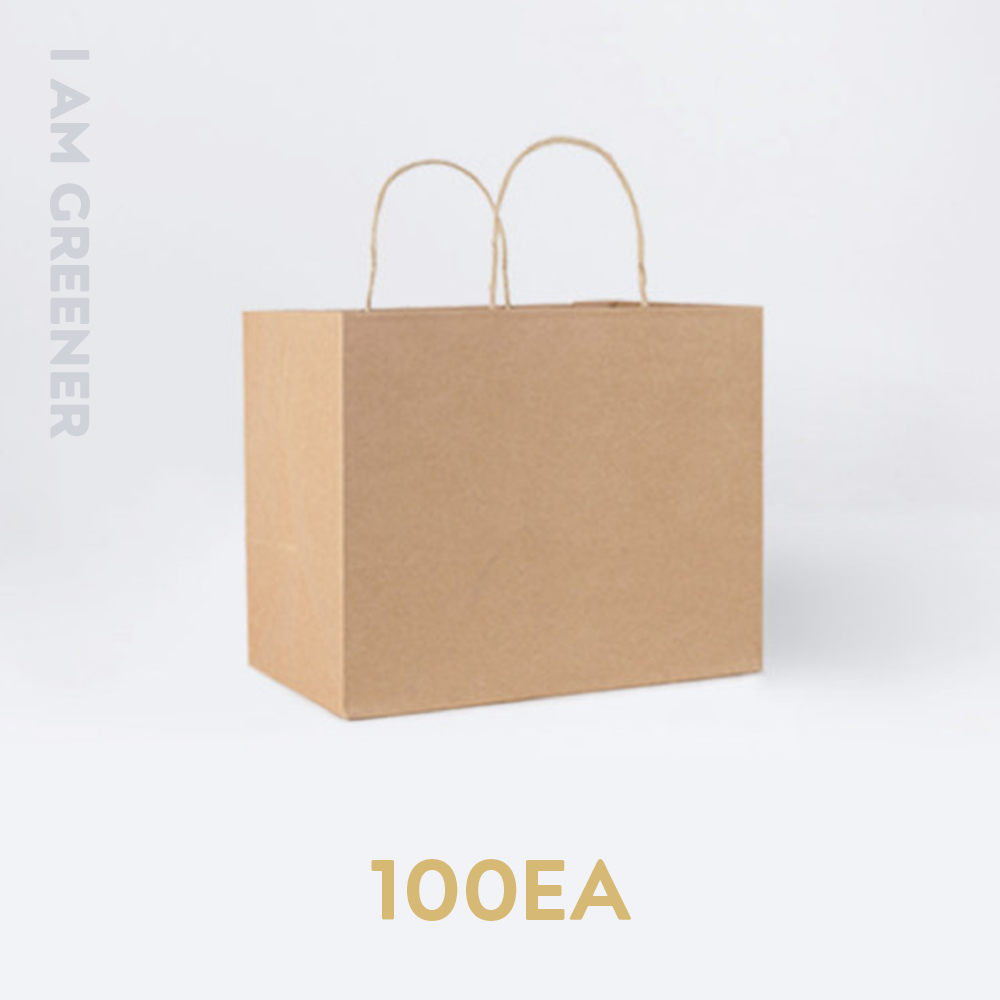 아이엠그리너 크라프트 종이 쇼핑백, 100장 54,160원