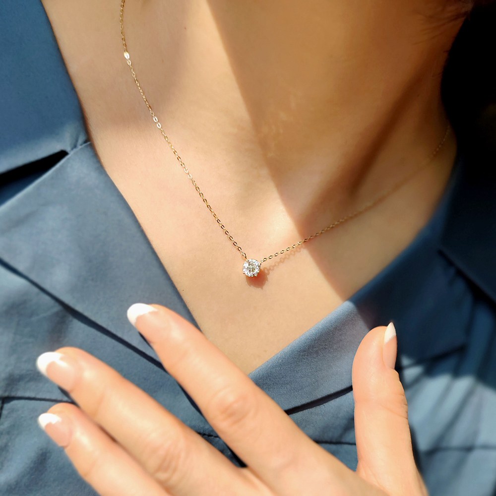에버링 18K 금 랩다이아몬드 목걸이 1캐럿(감정서) 씨드_NLDM82310 DIAMOND GIFT 1,220,000원