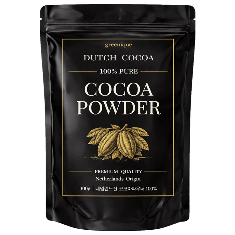 네덜란드 무가당 100% 더치 코코아 파우더 카카오버터 20-22%, 1개, 1개입, 300g 15,900원