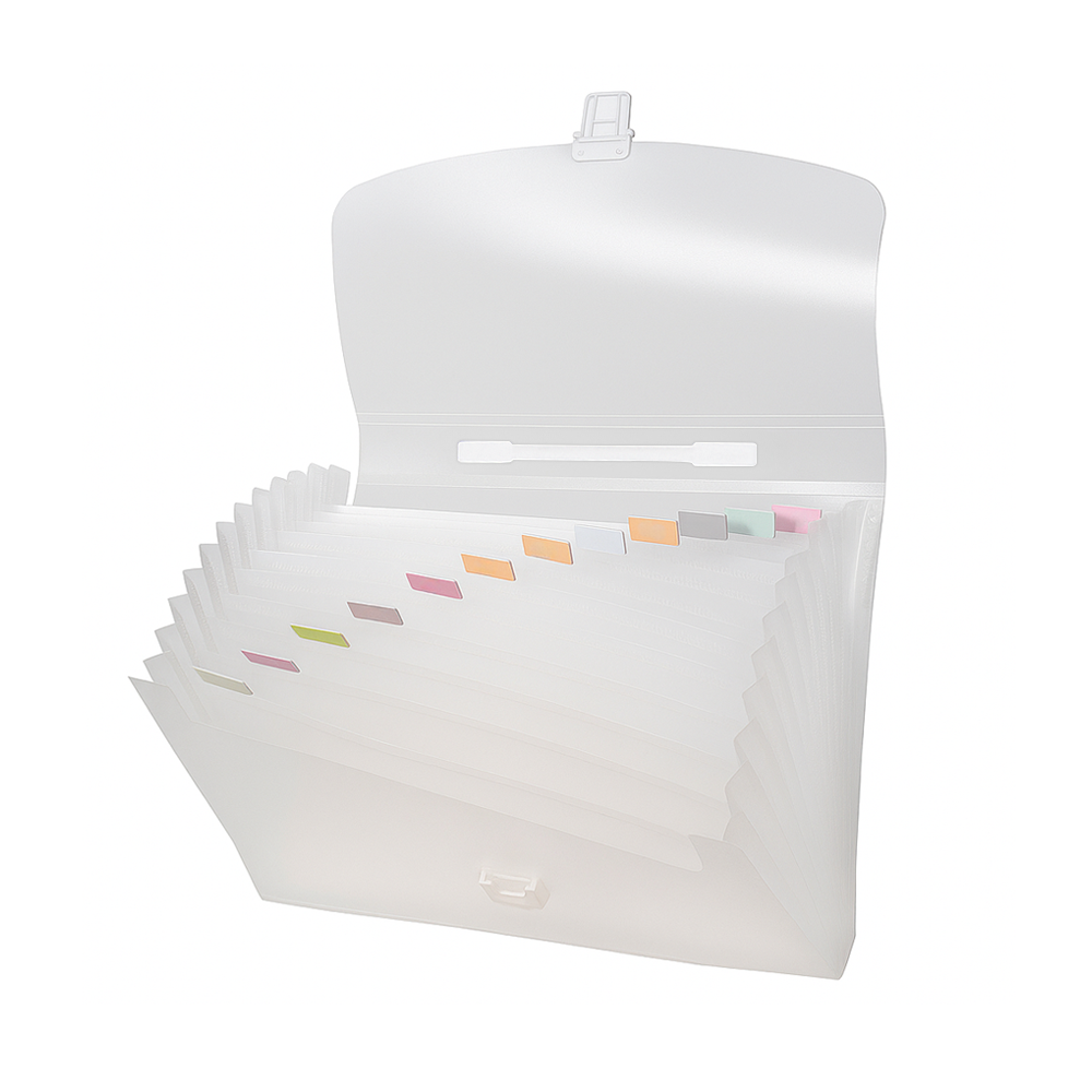 모더너리 아코디언 인덱스 파일 A4 13칸, 반투명 화이트, 1개 5,900원