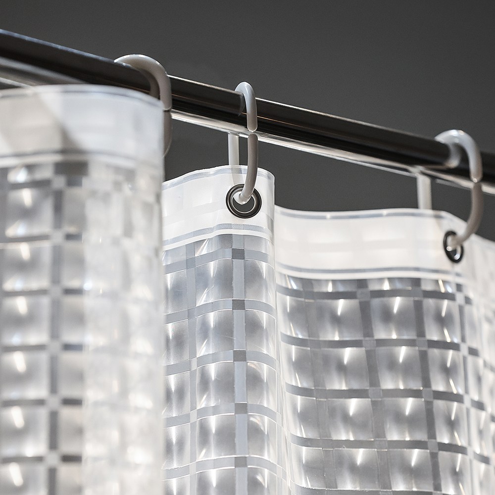 안티곰팡이 샤워커튼 풀세트 투명 욕실 샤워커튼 봉 세트 욕조 가림막 칸막이 방수 21,800원