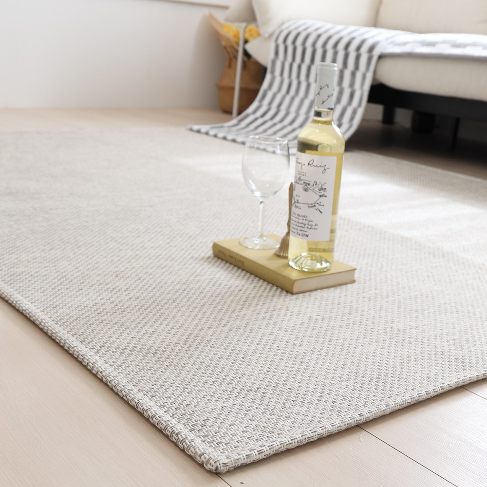 먼지없는 사이잘룩 솔리드 플랫 자카드 카페트 사계절 거실카페트 러그 물세탁 37,700원