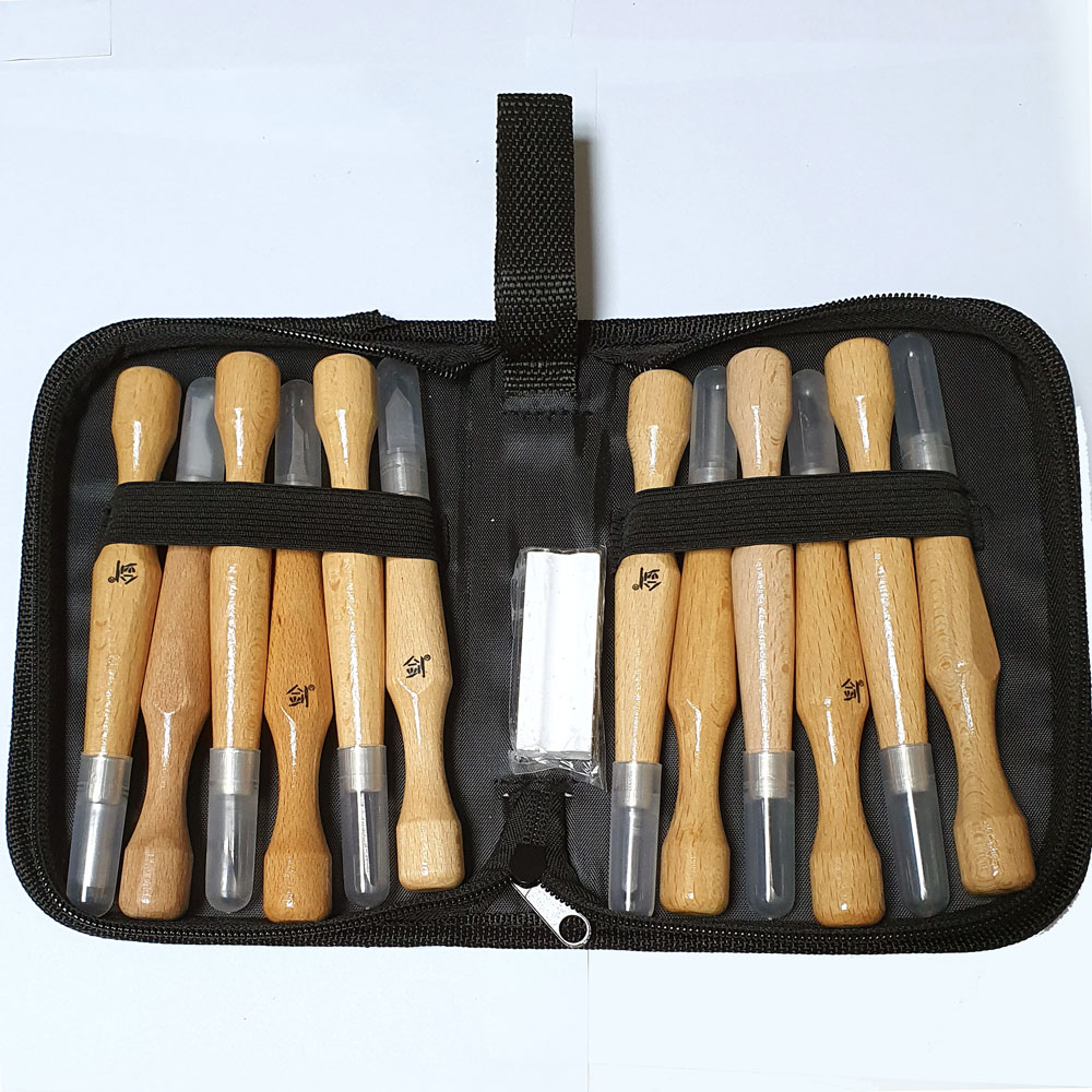 조각도 고급12p(케이스)/ 목판화 목공예 공방 우드카빙 미술수업준비물 화방용품 학생 전문가용 취미 27,000원