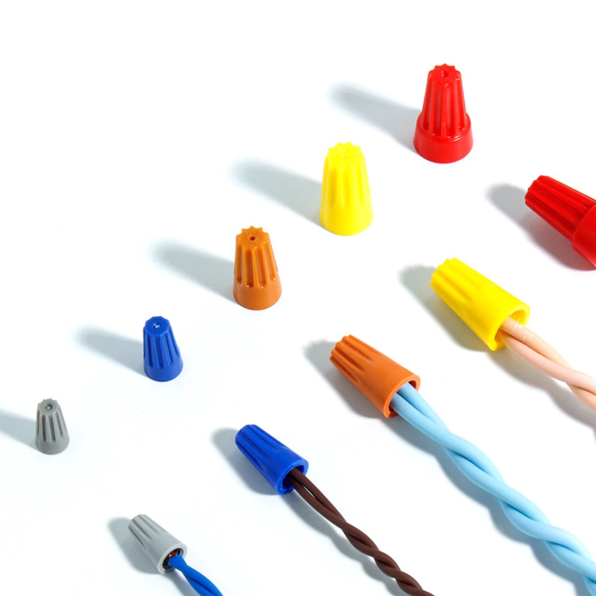 JEKYU 스크류커넥터 102pcs 모듬 엔드 앤드 와이어 절연 연결 크림프 트위스트 터미널 너트 스프링, 1개 7,770원