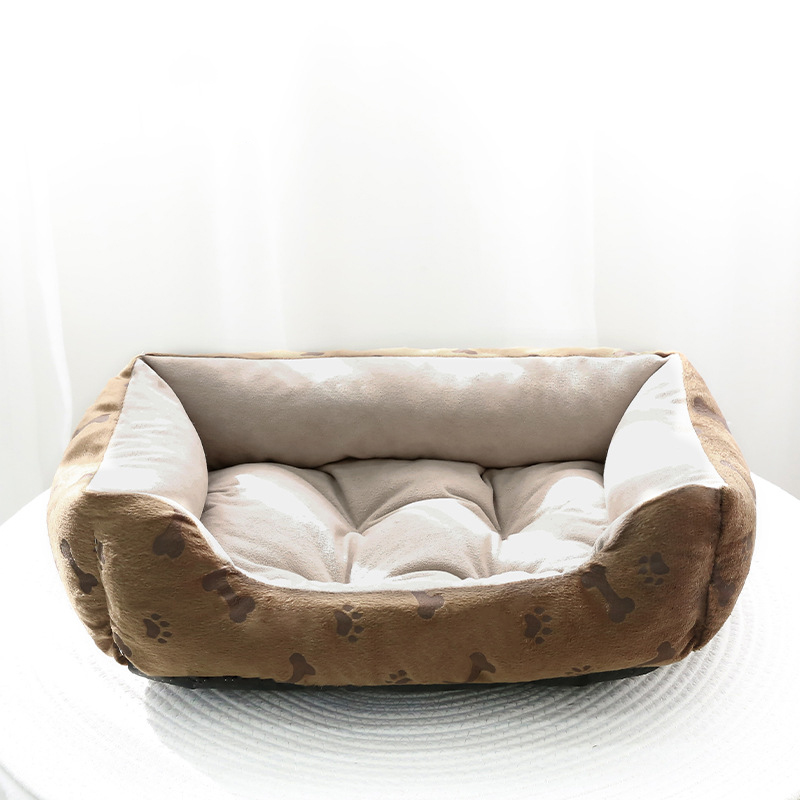 허니버블 강아지 뼈다귀 무늬 꿀잠 사각 방석 쿠션, 브라운, 1개 11,800원