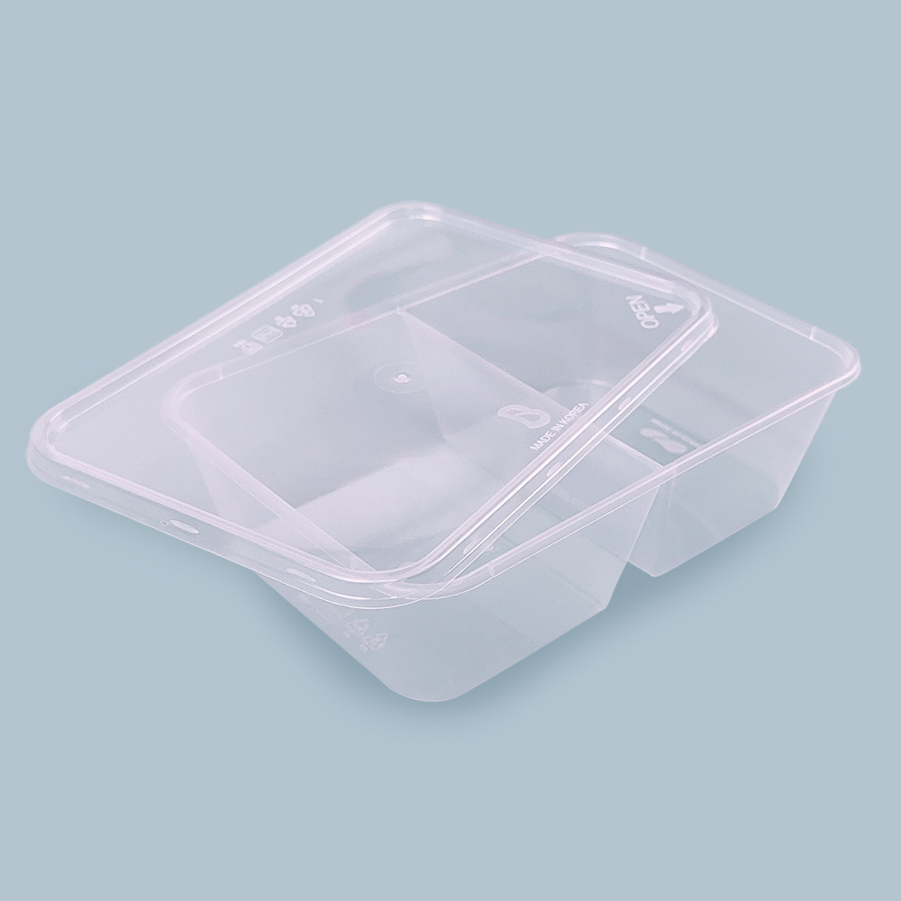 사출 직사각 죽 반찬 용기, 1개, 50세트 17,900원