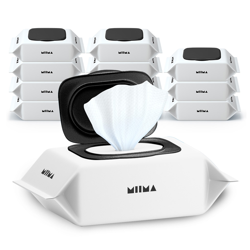 미마 물티슈 화이트 캡형, 55g, 100매, 12개 21,900원