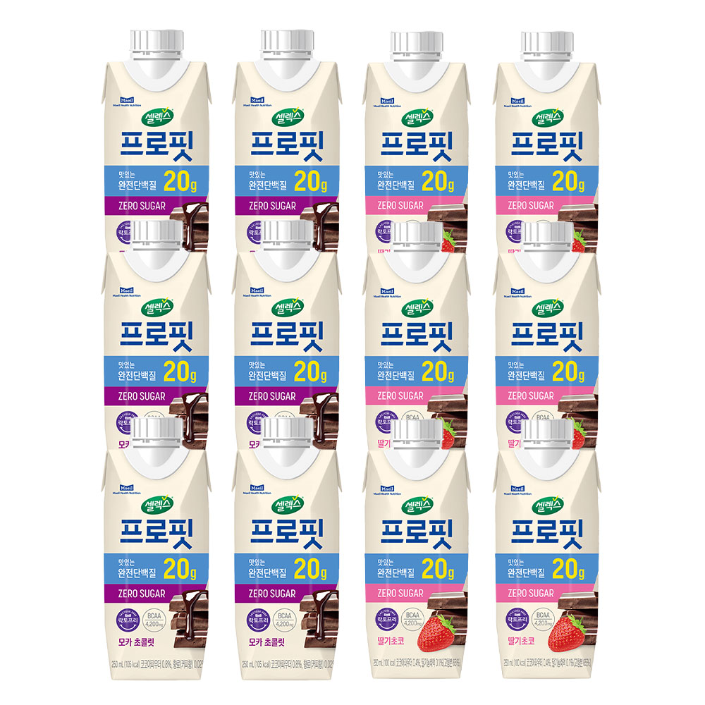 셀렉스 프로핏 (모카초콜릿 6팩+딸기초코 6팩) 24,900원