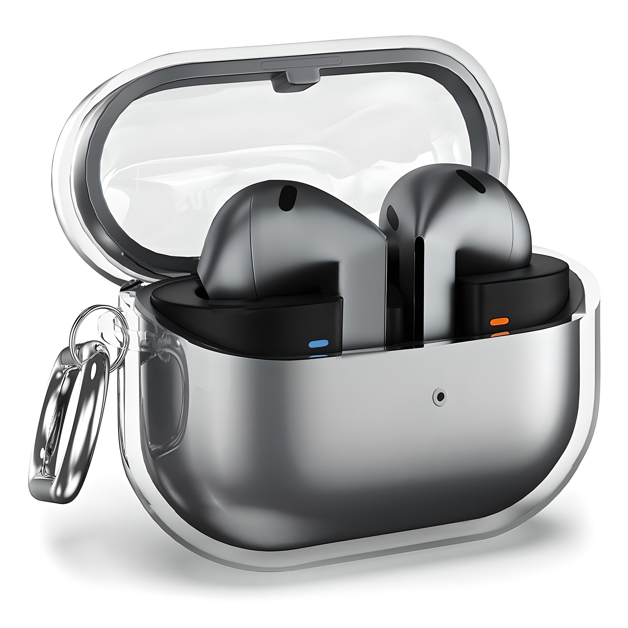 신지모루 변색방지 TPU 투명케이스 + 카라비너, 갤럭시 버즈 3 프로 / 3 / 3 FE, 클리어, 1세트 7,930원