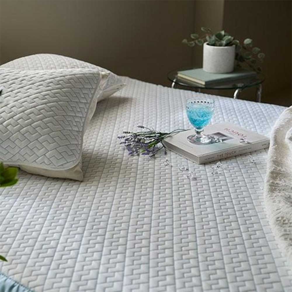 KJ-TONGSANG 베어쿨 듀라론 아이스 쿨링패드 침대 냉감패드 침대패드 한여름패드, 화이트, 냉각섬유 69,000원