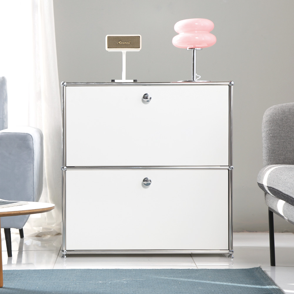 이가페 미드센츄리 모듈가구 모노 1x2 베이직 수납장, 화이트 490,000원