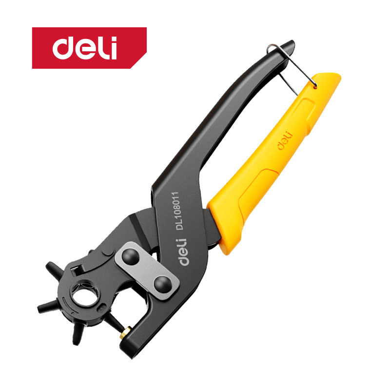 가죽 펀치 펀칭기 벨트 구멍 허리띠 시계줄 가방 타공 (DL108011), 1개, 블랙&옐로우, 현재가 12,980원