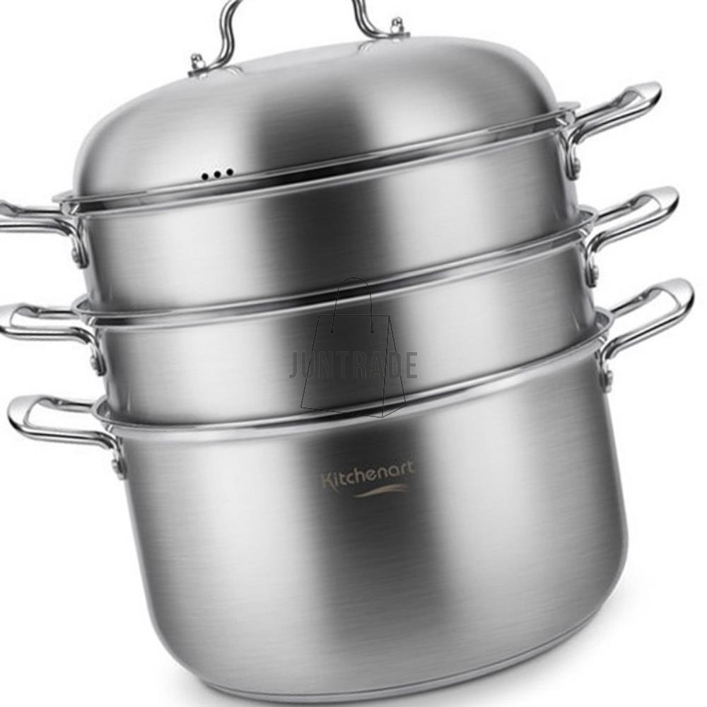 키친아트 올가 스텐 인덕션 3단찜솥 냄비 32cm 71,740원