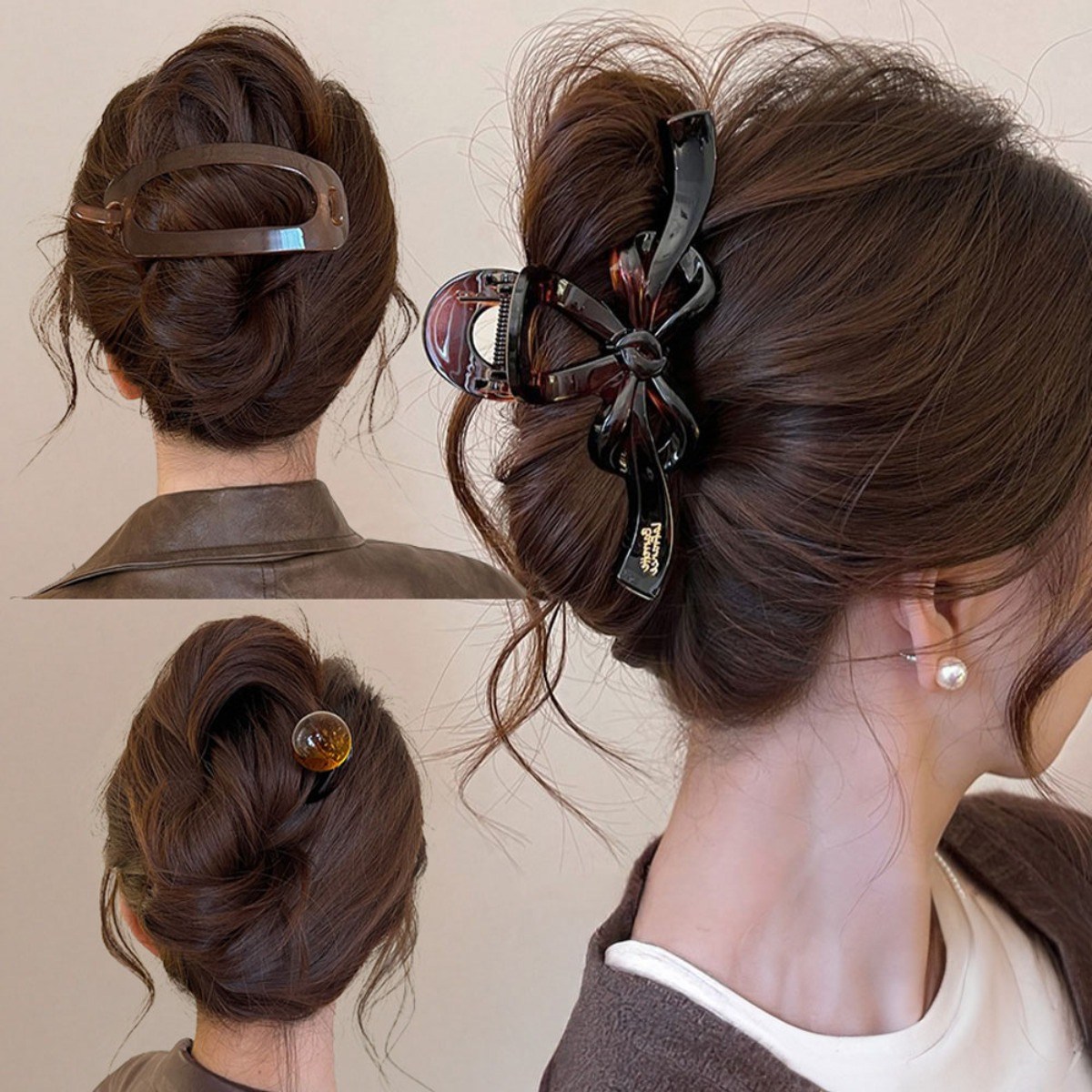 [HANNAL] 올림머리 비녀 꽂이 집게핀 3p세트 8,900원