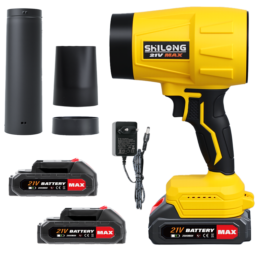 SHILONG 초강력 휴대용 무선 에어건 송풍기 에어블로어 가정용 2개 2000mah 리튬배터리, 1세트 53,980원