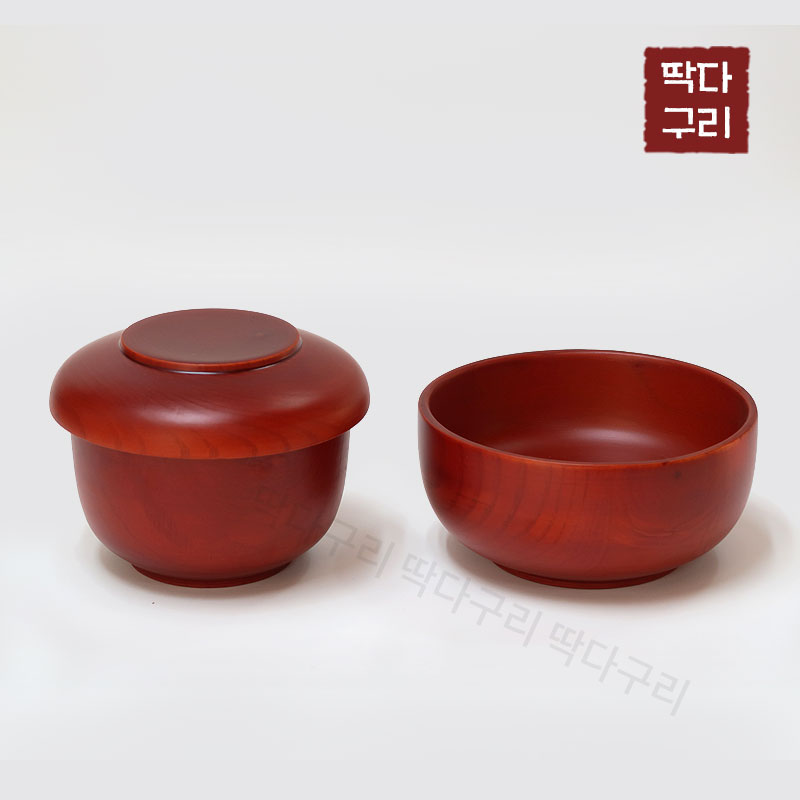 딱다구리 물푸레나무 원목제기 밥그릇+뚜껑+국그릇 주발세트 63,890원