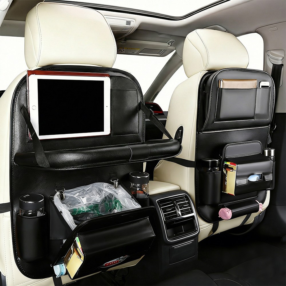 슈퍼인 가죽 자동차 테이블 차량용 폴딩 시트백 트레이 다용도 차량수납 16,350원