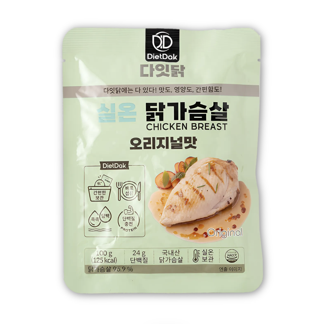 다잇닭 실온 닭가슴살 오리지널맛 100g 60개, 60개, 100g 144,000원