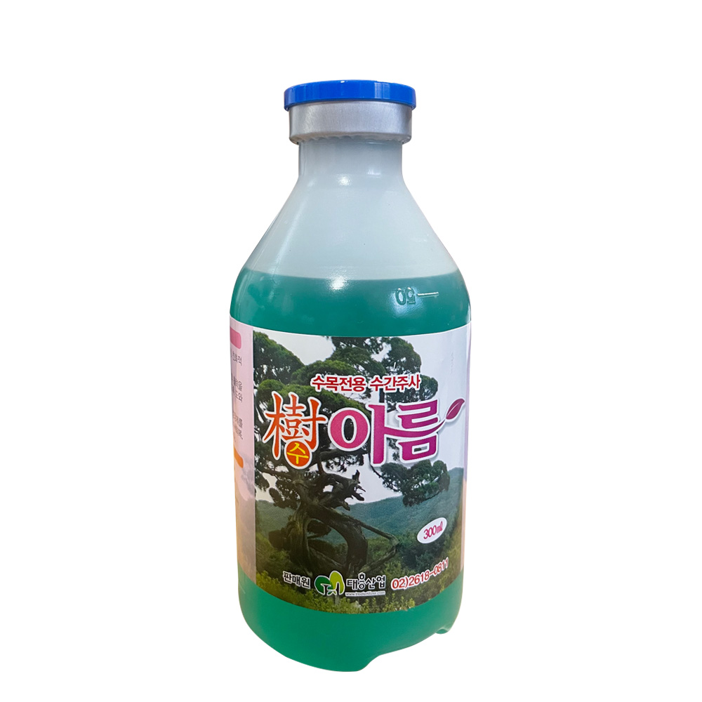 태흥 수아름 300ml 수목 수간주사 나무 링겔 수세회복 소나무 조경수 과수 비료 영양제, 1개, 300ml 12,400원
