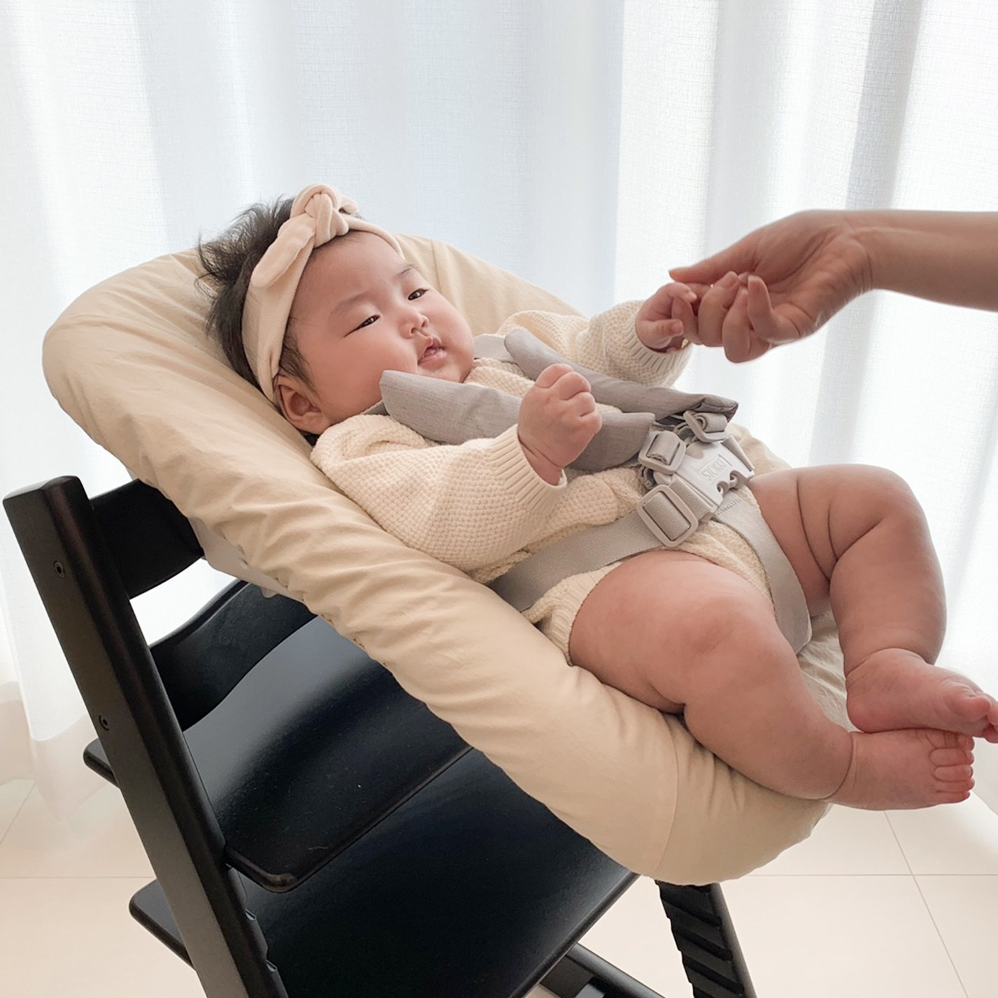 어텀31 스토케 트립트랩 뉴본 양면 커버, 베이지&브라운 33,900원