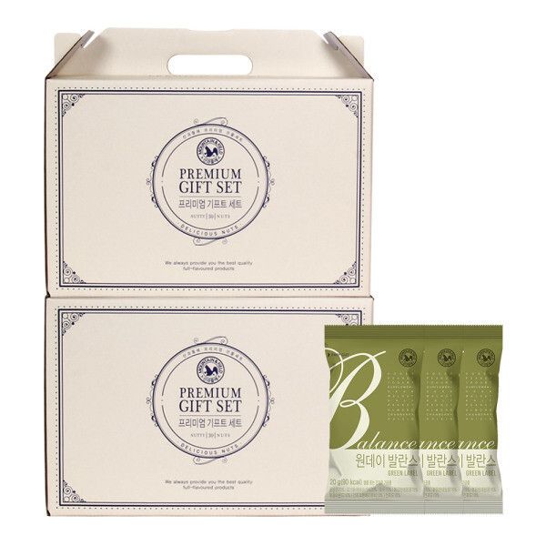 산과들에 견과류 선물세트 원데이발란스그린 (20g x 30입), 2개 47,400원