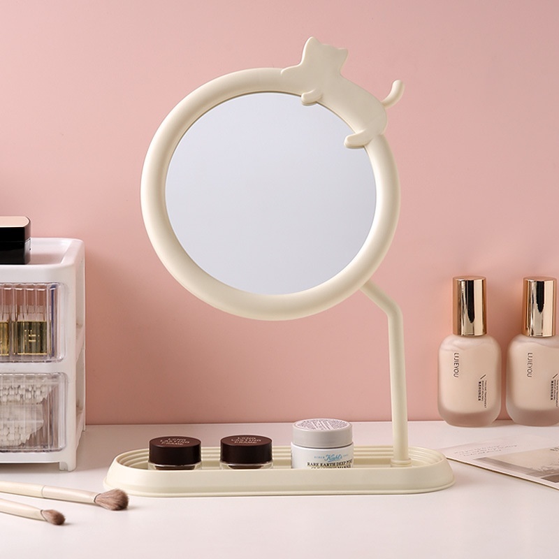 쥬얼리 트레이 탁상 거울, 크림베이지 5,200원