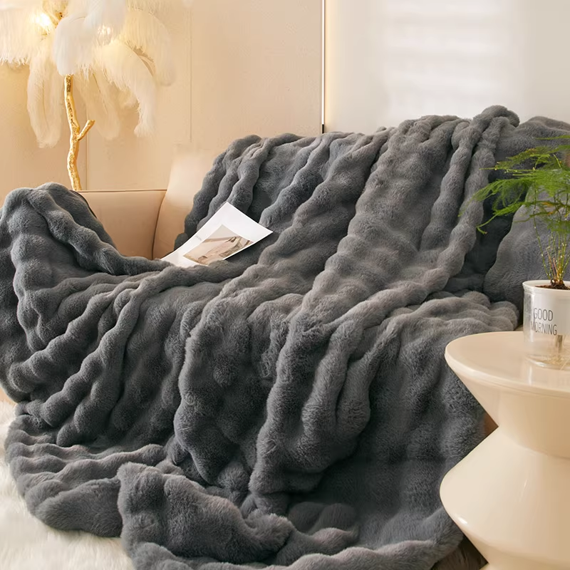 Voltmate 버블 앙고라 전기요 인조토끼털 극세사 전기담요 워셔블 전기매트, 그레이 69,900원