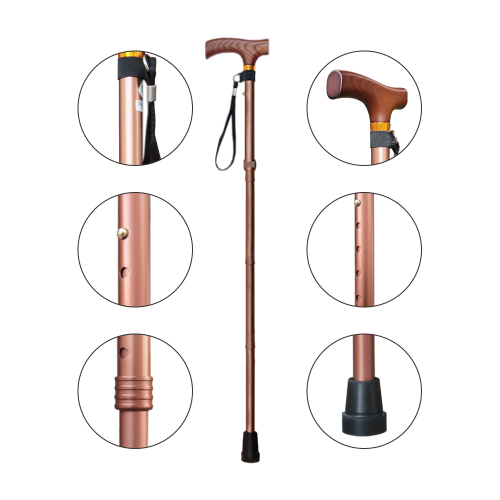 일본 나카바야시사 프리미엄 원목 4단 접이식 지팡이 5단계 길이조절 노인 어르신 42,000원