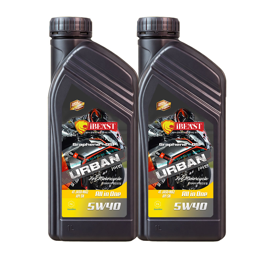 아이비스트 어반 5W40 4T MA2 올인원 오토바이오일 BMW 모토라드 무료배송, 5w40, 2개, 1L 36,000원
