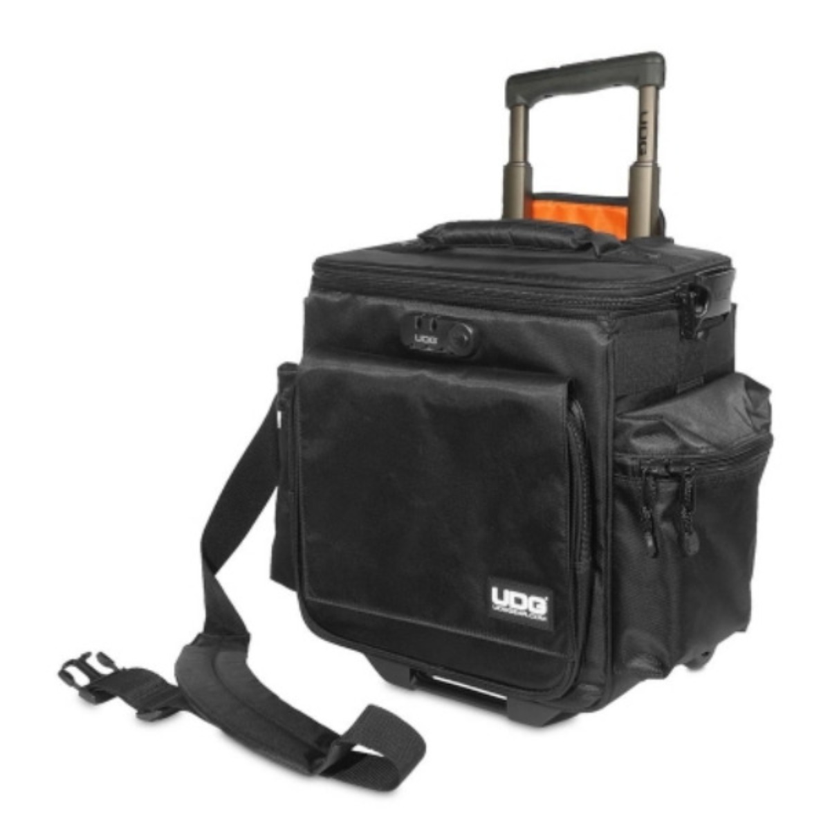 바이닐트롤리백 LP가방 UDG Ultimate Slingbag Trolley DeLuxe U9981, 블랙+오렌지(내부) 385,000원