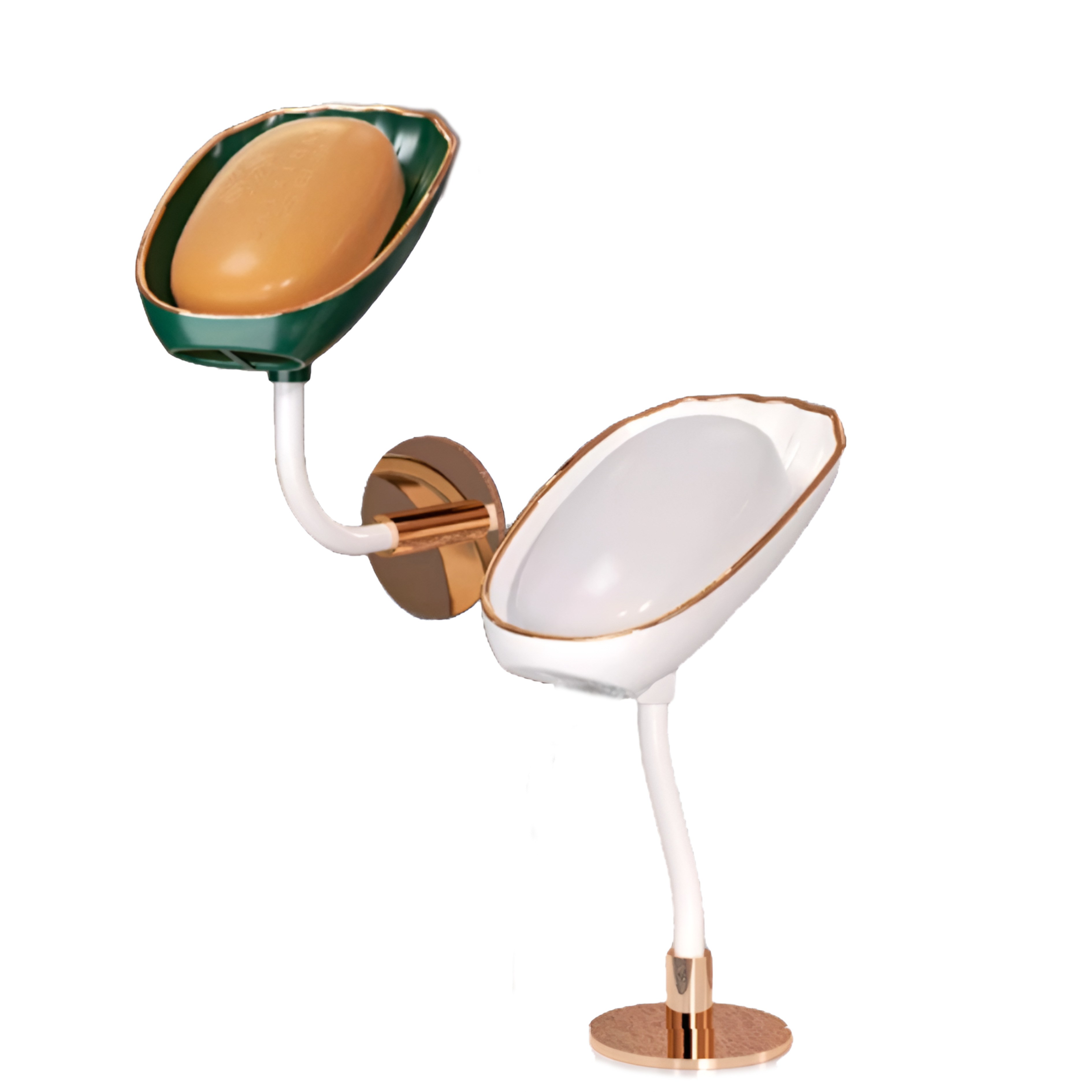 티버디 비누받침대 각도조절 물빠짐 무타공 욕실 비누거치대 2개세트, 1세트, 화이트+그린 9,800원