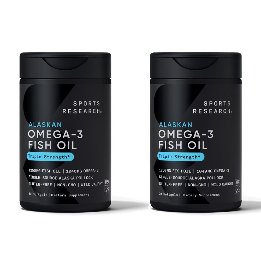 스포츠리서치 알레스카 오메가3 피쉬오일 트리플 스트랭스 1250mg 소프트젤 30정 2개 97,000원