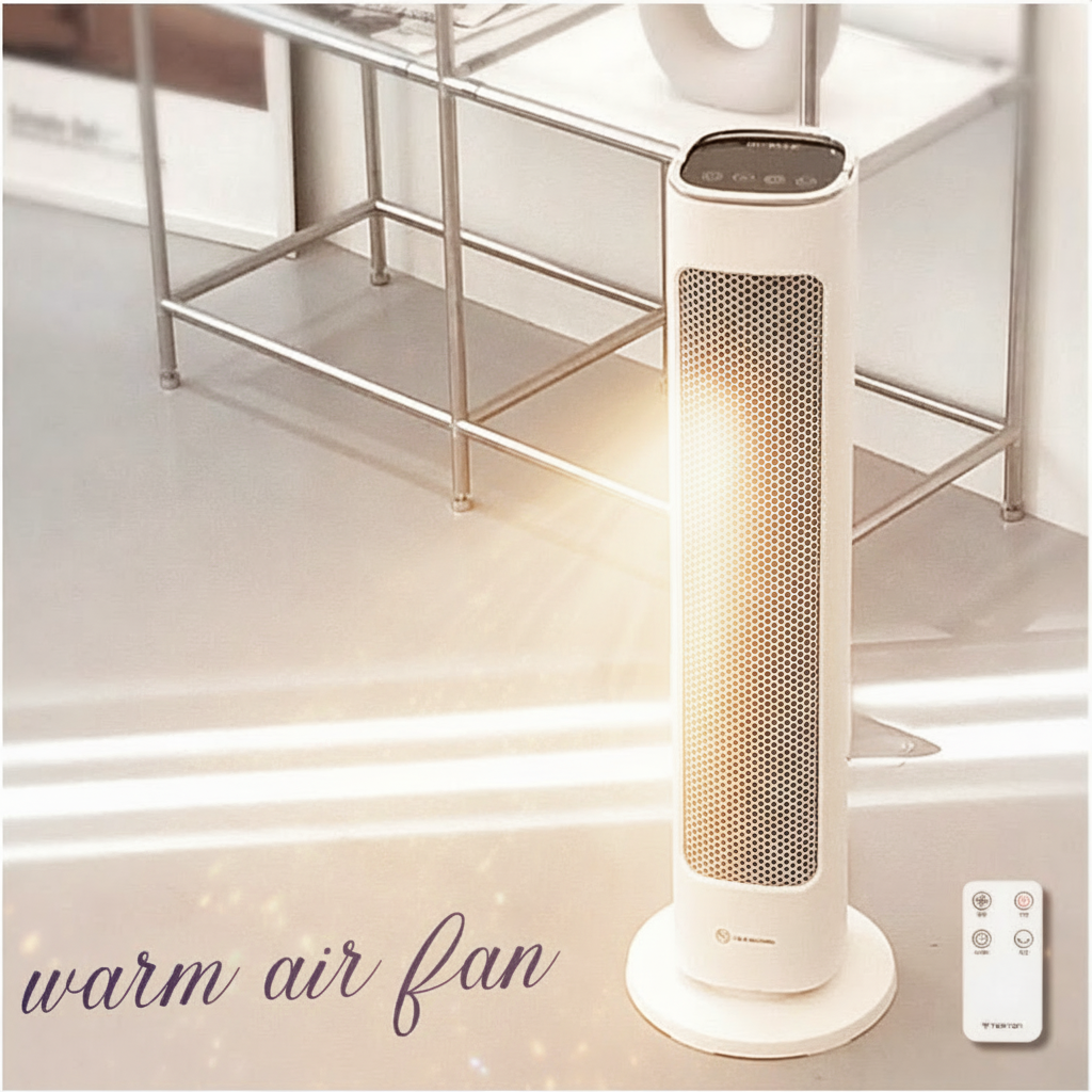 [최신절전형]디앤룸 프리미엄 초강력 급속발열 PTC 타워형 리모컨 온풍기 81,990원