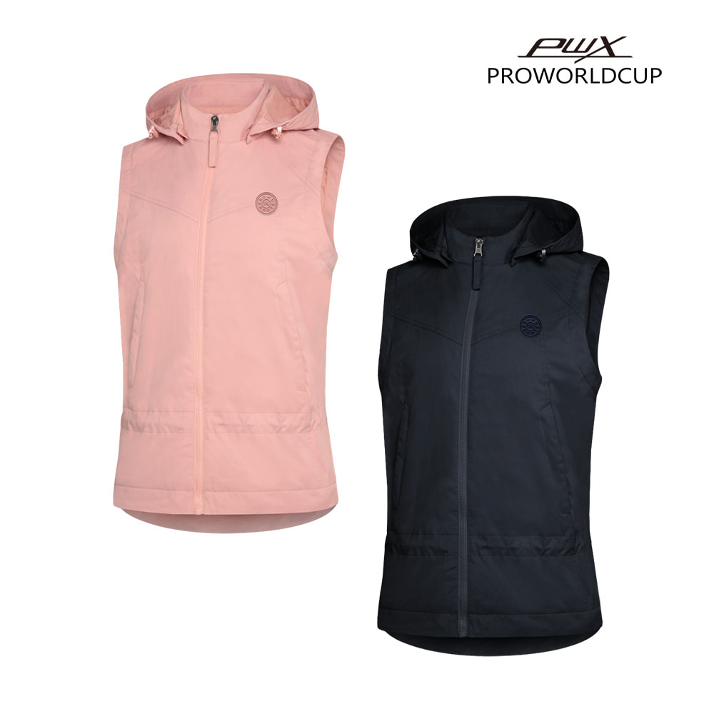 프로월드컵 여성 아웃도어 안감 베스트 탈부착 후드 캐주얼 조끼 Q324-6251-52 61,920원