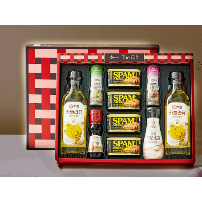 추석 CJ선물세트 2호 쇼핑백 백설 카놀라유 백설 고소함가득 참기름 백설 오천년의 신비 명품구운소금 백설 허브맛솔트 59,000원