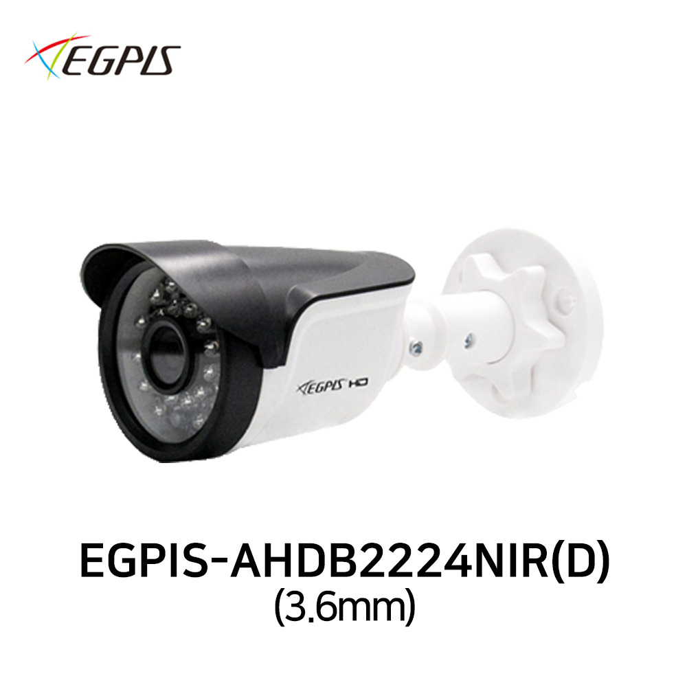 이지피스 EGPIS-AHDB2224NIR(D) 3.6mm 210만화소 실외적외선 30,990원