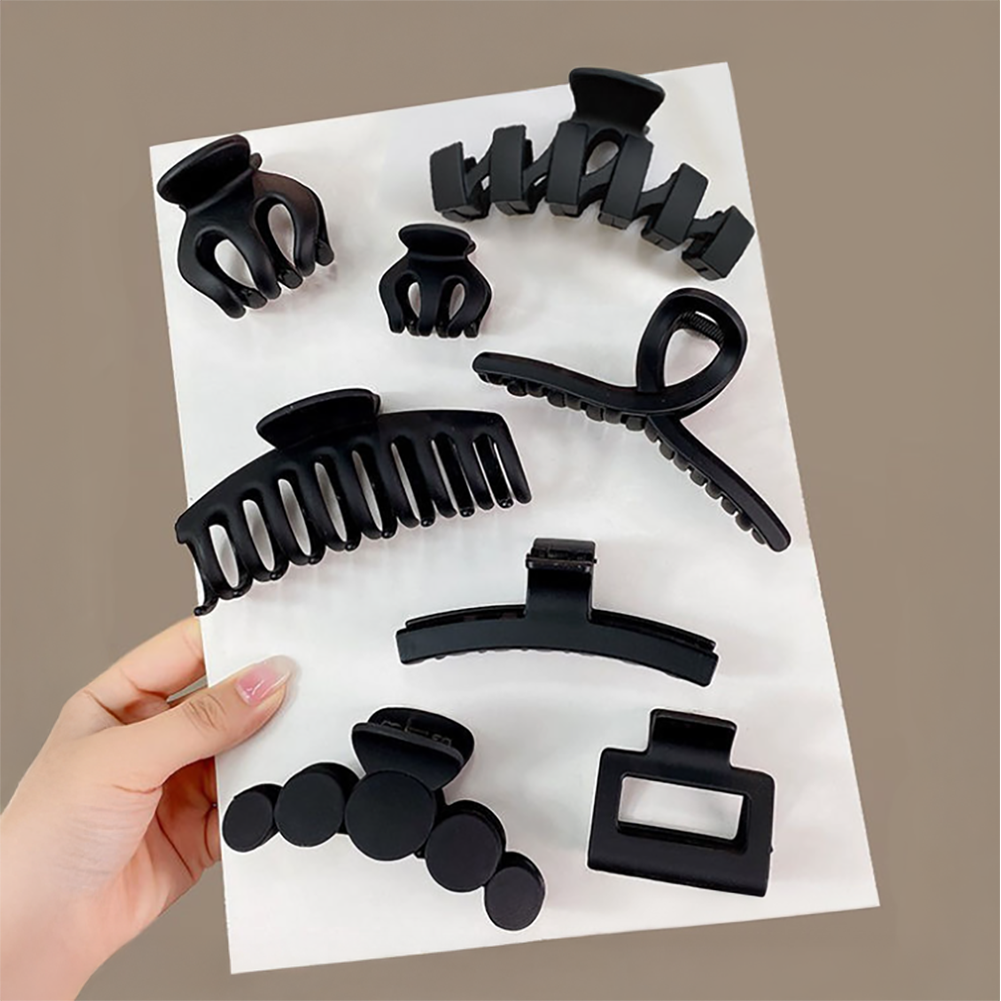 [HANNAL] 베이직 8P세트 무광매트 올림머리집게핀 6,900원