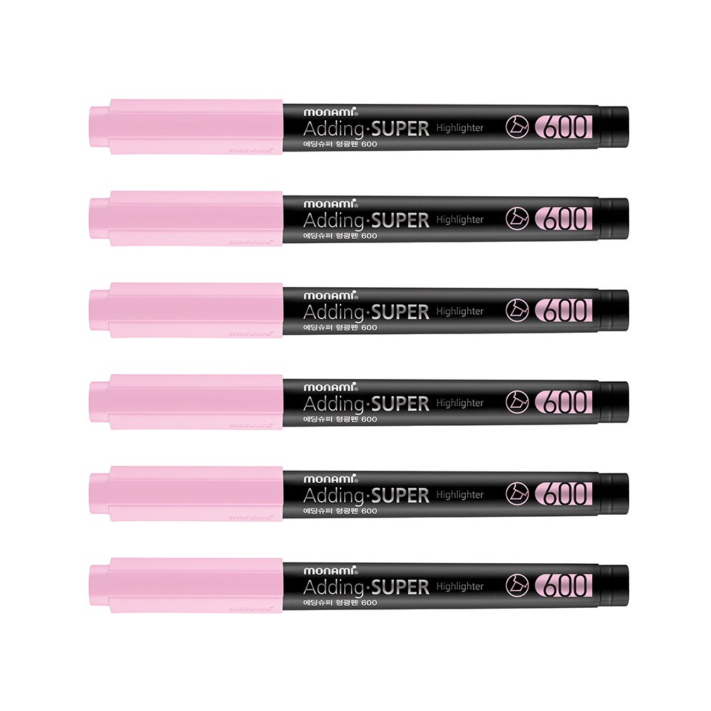 모나미 Adding-SUPER 에딩슈퍼 600 형광펜 / 모나미형광펜 에딩슈퍼 모나미에딩 모나미에딩슈퍼 에딩형광펜 하이라이트펜 4,890원