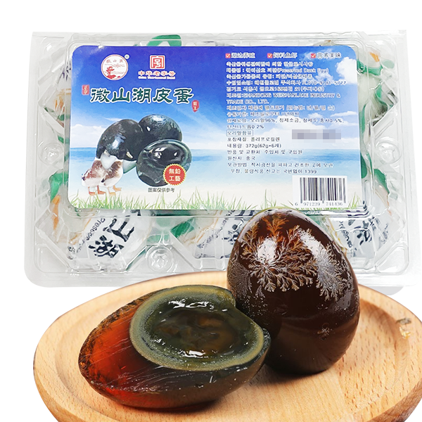 만리장성-웨이산호 염장 피단 송화단 중국식품 372g (62gx6개) 6개입 5개 22,000원