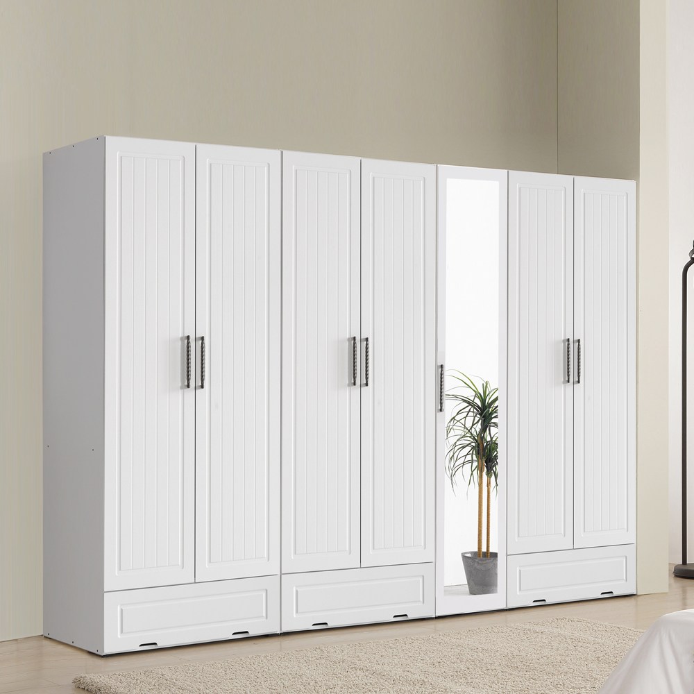 국내제작 직접배송 키높이 거울장 레인 서랍형 2836mm 장롱 드레스룸 신혼가구 안방가구 474,590원