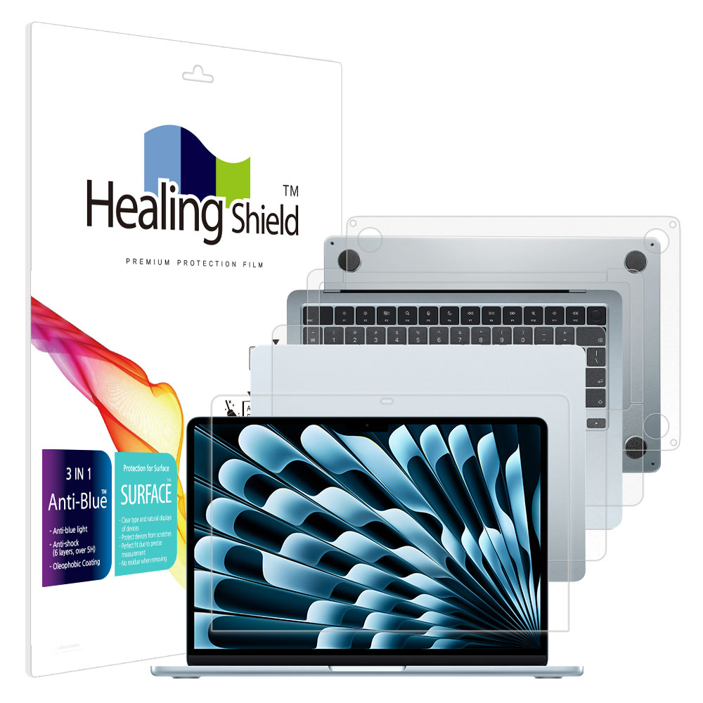힐링쉴드 맥북에어13 M4 블루라이트차단 액정보호필름1매 외부3종 58,320원