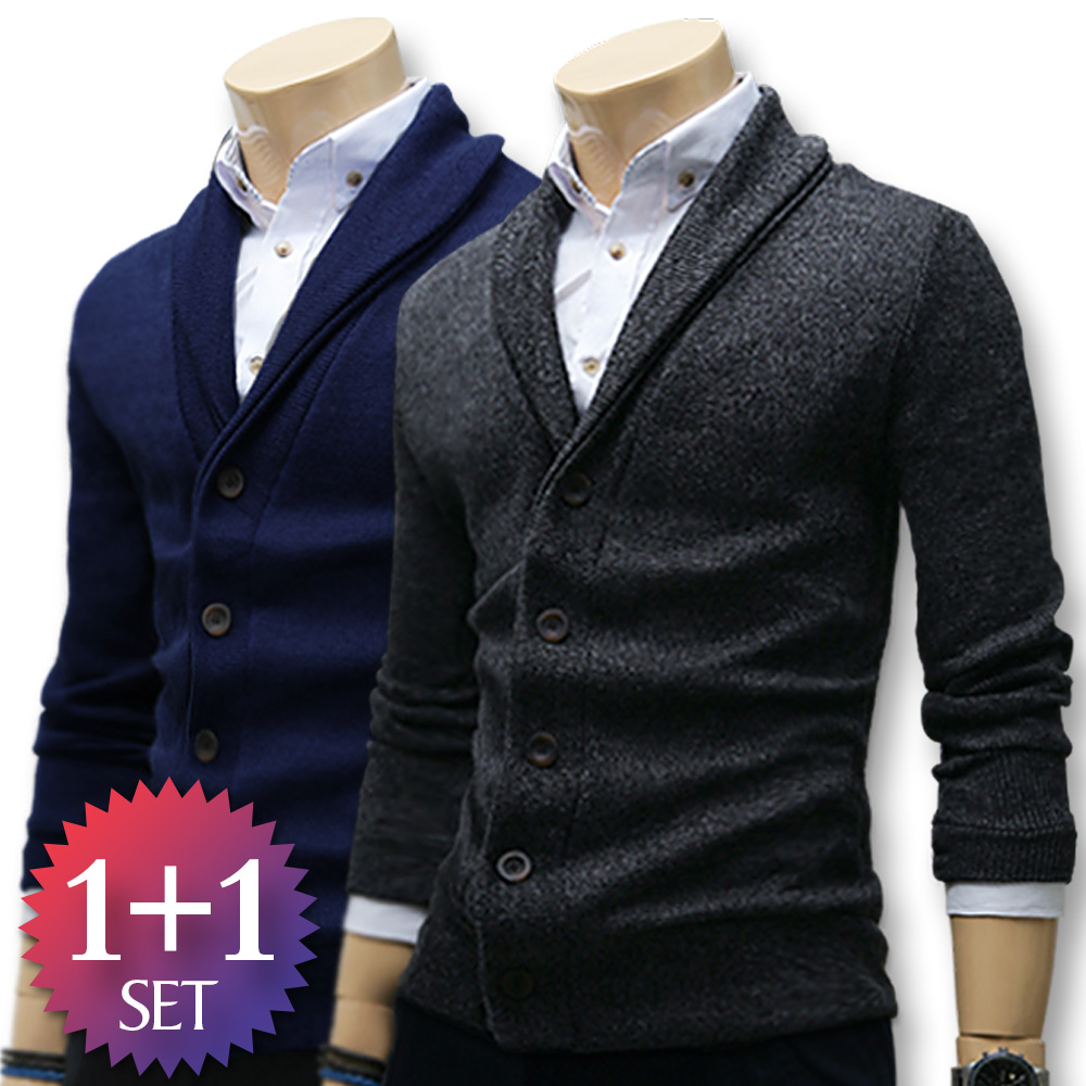 블루포스 슈케리 가디건 1+1 세트 남자 니트 겨울 자켓 남성 점퍼 아우터 53,400원