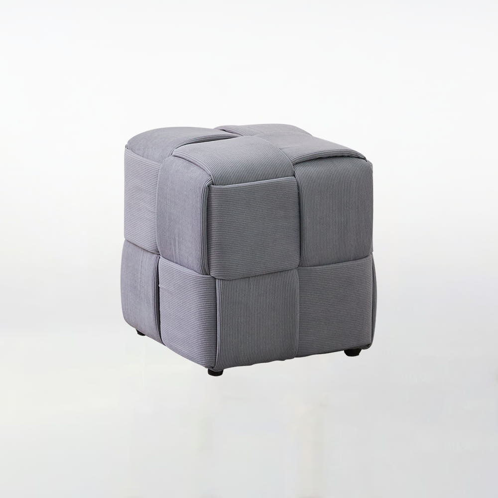 브라보가구 포르테 코듀로이 사각 패브릭 스툴 380, 그레이 26,900원