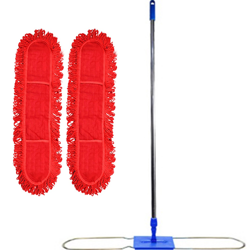 월드크린 리스킹 기름 걸레 105cm x 2p + 프리미엄 판자루 세트, 1세트, 적색 20,900원