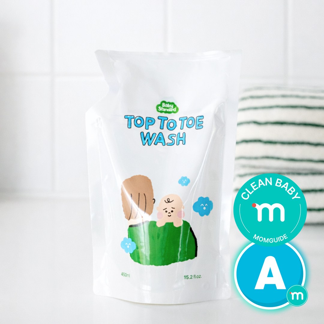 베이비스탠다드 탑투토워시 리필 아기 약산성 올인원 바디워시 바스앤샴푸, 1개, 450ml 13,000원