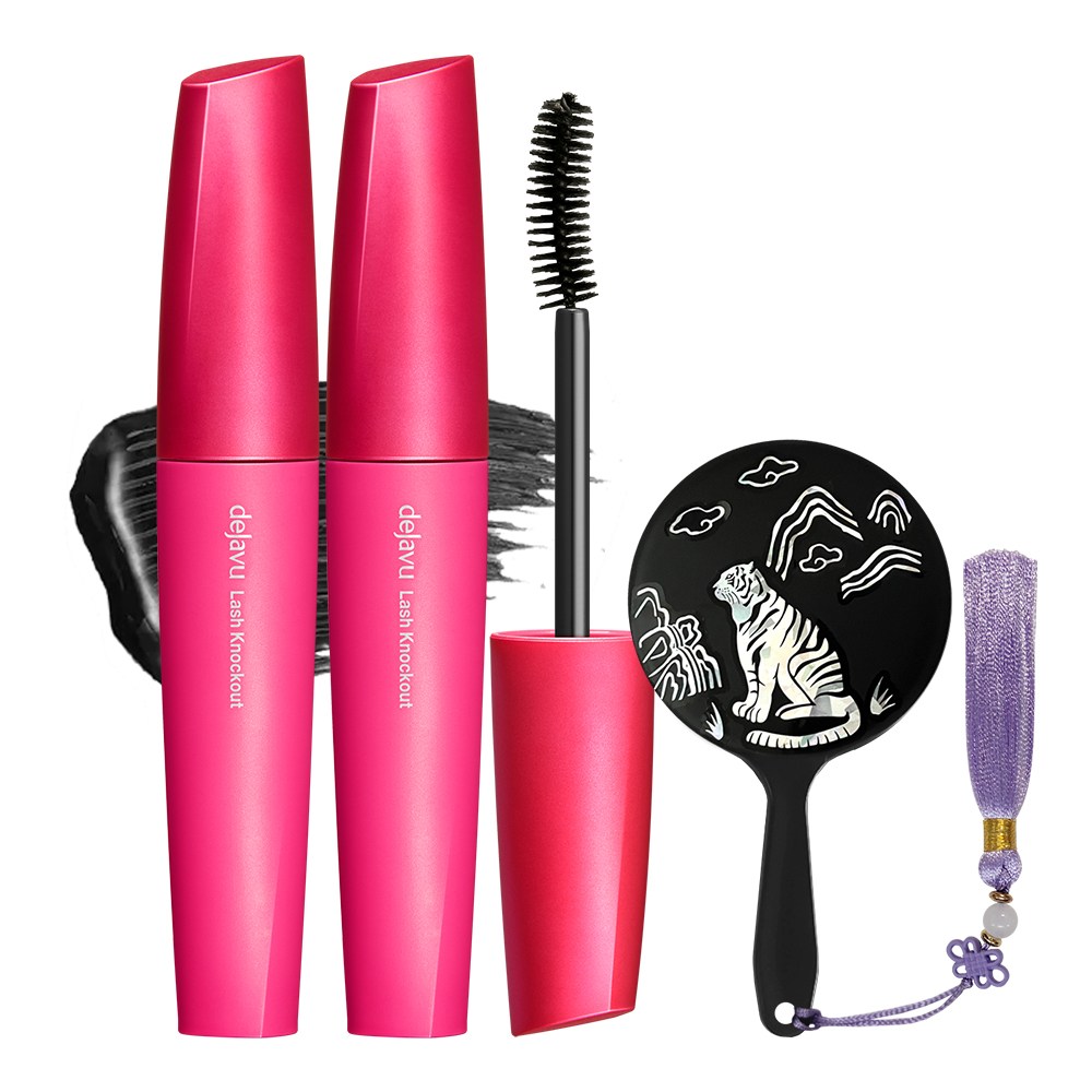 (공식) [2개] 데자뷰 래쉬넉아웃 볼륨 마스카라 + 자개 손거울, 블랙, 2개 36,000원