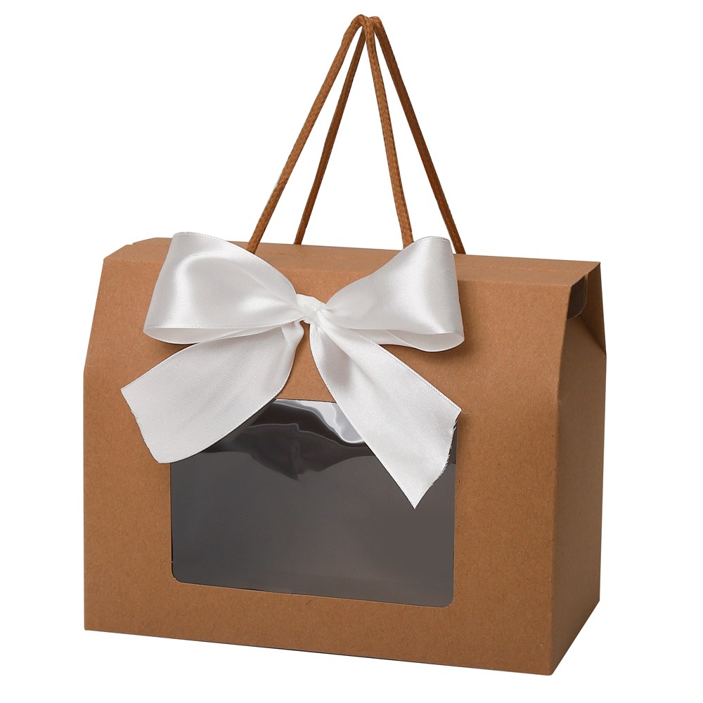 드림팩토리 접이식 투명창 손잡이상자(중), 10개, 크라프트 12,000원